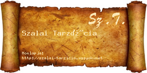 Szalai Tarzícia névjegykártya