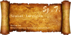 Szalai Tarzícia névjegykártya
