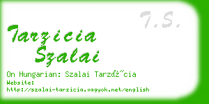tarzicia szalai business card